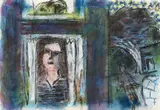 Untitled by Ernest Zobole, mixed media, sold Apr 2025