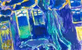 Untitled by Ernest Zobole, oil on paper, sold Apr 2025