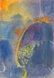 Untitled by Ernest Zobole, mixed media on paper, sold Apr 2025