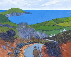 I Lawr am Trefdraeth by Gwilym Prichard, oil on canvas, sold Apr 2025