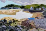 Cwch Las Y Parrog by Gwilym Prichard, oil on canvas, sold Apr 2025