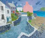 Pink House by Gwilym Prichard, oil on canvas, offered Apr 2025