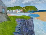 Y Parrog II by Gwilym Prichard, oil on canvas, offered Apr 2025