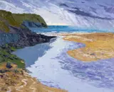 Ceg yr Afon by Gwilym Prichard, oil on canvas, offered Apr 2025