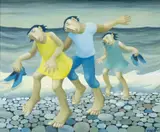 The Seventh Wave by Muriel Delahaye, oil on canvas, sold Apr 2025