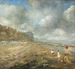 Untitled by Leonard Beard, 1987, oil, sold Apr 2025