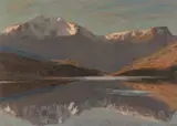 Early Winter, Llyn Ogwen by David James Woodford, oil on board, sold Apr 2025
