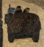 The Muck Cart by Charles White, oil on board, sold Apr 2025