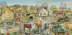 A Quiet Day by Alex Williams, oil on canvas, sold Apr 2025