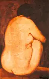 Contemplation by Hermon Shapiro, oil on panel, sold Apr 2025