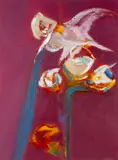 Untitled by Tom Nash, oil on card, sold Apr 2025