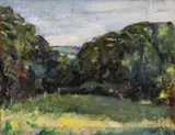 Untitled by John Cyrlas Williams, oil on canvas, sold Apr 2025
