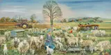Feeding the Lambs by Alex Williams, oil on canvas, sold Apr 2025