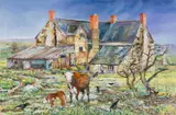 Vacant Farm by Alex Williams, 2024, oil on canvas, sold Apr 2025