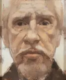 Head Study 1 by Mary Griffiths, 2000, oil on panel, sold Apr 2025