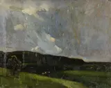 Untitled by John Cyrlas Williams, oil on canvas, sold Apr 2025