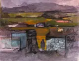 The Lonely Servant 2 by John Elwyn, watercolour, sold Apr 2025