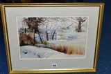 Frozen tarn, claife heights by Judy Boyes, watercolour on paper, sold Feb 2023