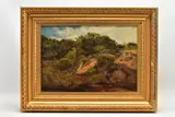 A bucolic pastoral landscape by Sidney Richard Percy, 1851, oil, sold Feb 2023
