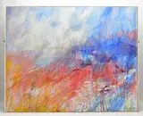 'first snow by Graham Benton, 2013, acrylic on canvas, sold Feb 2023