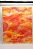 Pendeen sea by Graham Benton, mixed media on canvas, sold Feb 2023