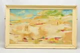 Windbreak by Graham Benton, oil on board, sold Feb 2023