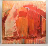 Eve by Graham Benton, mixed media on canvas, sold Feb 2023
