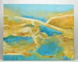 China clay by Graham Benton, 2007, mixed media on canvas, sold Feb 2023