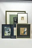 Comprising of two works by Graham Benton, 1982, mixed media on paper, sold Feb 2023