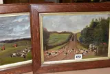 'Coventry & Kenilworth Rail, nr. Gibbet Hill' and 'Wegnock Park, by Sylvester Martin, oil on canvas, sold Feb 2023