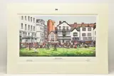 Lunch on the green by Henderson Cisz, print, sold Feb 2023