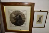 Who Goes There? by Herbert Dicksee, etching, sold Feb 2023
