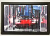 Countach by Kris Hardy, mixed media on canvas, sold Jan 2023