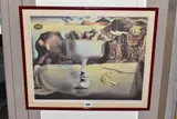 Apparition of face and fruit dish on a beach / apparition d by Salvador Dalí, print, sold Jan 2023