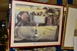 Apparition of face and fruit dish on a beach / apparition d by Salvador Dalí, print, offered Jan 2023