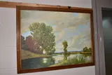 Daybreak by Keran Sunaski Gilmore, mixed media on board, offered Jan 2023