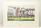 Lunch on the green by Henderson Cisz, print, sold Jan 2023