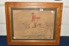 Comprising a huntsman on a by Basil James Nightingale, 1922, WATERCOLOUR, sold Dec 2022