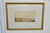 UNTITLED PASTORAL LANDSCAPE, sheep are grazing and resting by Frederick Williamson, 1868, print (other), offered Dec 2022
