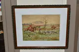 Full Cry by George Derville Rowlandson, watercolour, sold Dec 2022