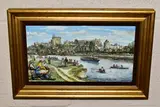 Windsor castle c1910 by Rita C. Whitaker, oil, sold Dec 2022