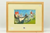 Accompanying mama by Ian Weatherhead, watercolour, offered Dec 2022