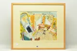 Tea and gossip by Ian Weatherhead, watercolour, sold Dec 2022