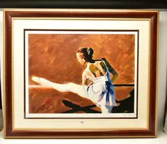 At the barre by Aldo Luongo, print, offered Dec 2022
