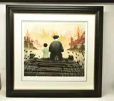 All our yesterdays by Mackenzie Thorpe, print, sold Dec 2022