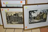 A quantity of framed and unframed etchings and prints by James Priddy, pencil, sold Dec 2022