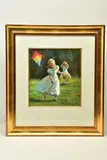 A nostalgic study of two young girls by Sherree Valentine Daines, oil on board, sold Nov 2022