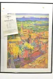 Bonnieux, mount ventoux in the distance by Frederick Gore, print, offered Nov 2022