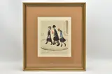 The family by L. S. Lowry, print, sold Nov 2022