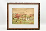 Full Cry by George Derville Rowlandson, watercolour, sold Nov 2022